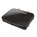 George Foreman Family-Size Grill & Panini Press, Nonstick Ceramic Coating, Fat-Removing Slope, Adjustable Angle, Indoor/Outdoor Use