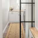 Nuloom Ranya Light Brown/Ivory, 2' x 8', Tribal Geometric, Soft and Cozy, High Traffic, Stain Resistant, Easy Clean, Durable Runner for Indoor/Outdoor Patio, Deck, Porch, Garden, Courtyard