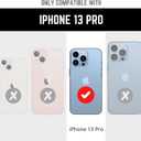 ArtsEvo Shockproof Clear Design for iPhone 13 Pro Case, Certified 6.6ft Drop Protection, Raised Edges Protect Camera and Screen, Hotpink