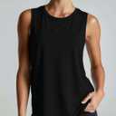 Real Essentials 5 Pack: Women's Dry-Fit Tank Top - Racerback Sleeveless T-Shirt Athletic Workout Gym Shirt (Black, XXXL)