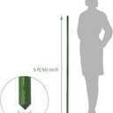 Growsun 5ft Garden Stakes Plant Cage Supports Tomato Trellis Climbing Metal w/Plastic Coated, Pack of 50