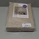 MIULEE Taupe Back Tab Blackout Curtains 84 Inch Length 2 Panels Set for Living Room Bedroom Privacy, Rod Pocket/Pinch Pleat Thermal Insulated Room Darkening Pleated Light Blocking Drapes