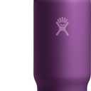 Hydro Flask Travel Water Bottle - Insulated Stainless Steel - Wide Straw Lid, Non Spill, Leakproof in 40 Oz Beachplum Purple