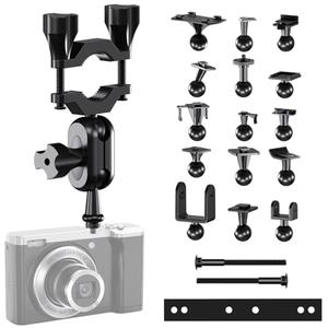 Dash Cam Mount, Rearview Mirror Bracket Installation Kit, for Rove APEMAN CHORTAU VANTRUE Crosstour Old Shark GoPro Roav YI Z-Edge KDLINKS Falcon Zero Peztio and Most Dashcam DVR GPS,16 Connectors