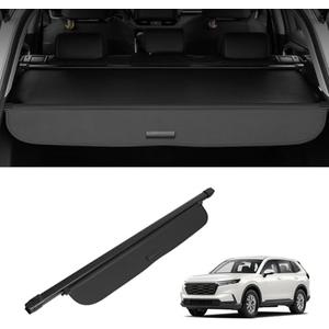 VEVOR Cargo Cover for Honda CRV 2023 2024 2025 Accessories, Upgraded Waterproof UV Resistant Retractable Trunk Cover Security Shield Shade for Honda CRV 5-Seater, Leather Texture