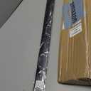 Gaahing Aluminum Floor Transition Threshold Strip, Bridge The Height Gap Between 0.2 to 0.5 inches for Doorway Ramp Tiles Laminate Planks (35.4in x 1.7in, Matte Black)