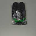 ONCAI Mens Clog Slippers with Arch Support Stripe Faux Fur Cotton-Blend High-Density Memory Foam Warm House Slippers Slip-on Indoor Outdoor Rubber Sole Size 8.5, Black