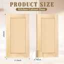 Cinnvoice 2 Pcs 11.5'' W x 22'' H Unfinished Pine Kitchen Cabinet Door