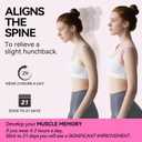 Posture Corrector For Women, Invisible & Breathable Upper Back Brace - Adjustable Back Straightener Posture Support - Relieve Shoulder, Neck & Back Pain (Large (Chest Size 38"-49"), Pink)