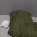 YoungsTex Olive Green Linen Curtains for Living Room 84 Inch Length, Light Filtering Drapes Natural Semi Sheer with Rod Pocket Back Tab for Bedroom Windows, 2 Panels, 52 X 84 Inch