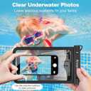 Rynapac Large Waterproof Phone Pouch [Up to 10"] - 2 Pack IPX8 Waterproof Phone Case for iPhone 17 16 15 Pro Max Galaxy S26 Ultra, Touchscreen & Underwater Photography, Beach Cruise Essentials 2026