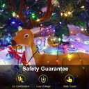 1000 LED Christmas Lights Outdoor Indoor,110Ft 8 Modes Warm White End-to-End Connectable Fairy String Light Plug in for Xmas Tree Party Wedding Outside Decorations