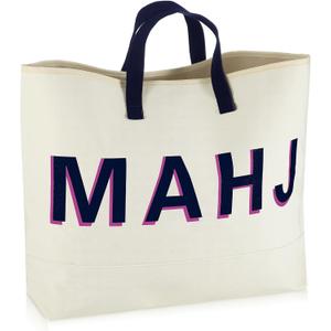 Empty Mahjong Bag for Tiles and Racks American Mahjong Tiles Carrying Bag Portable Mah-jong Accessories Organizer for American Mah-jong Set (Bags Only)