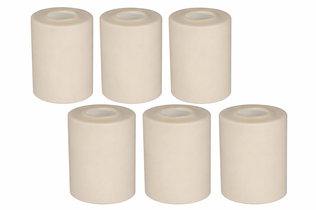 Kira Home Villa 5.5" Amber Glass Shades, Replacement Glass, 1.75" Fitter Size, 4" x 5.5", 6-Pack