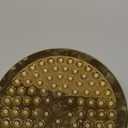 High Pressure Shower Head - Anti-Clogging Silicone Nozzles - 2.0 GPM Removable Restrictor - Easy to Clean Adjustable Replacement - easy to install with Plumbers Tape - 6 inch - Elegant Gold Finish