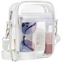 PACKISM Clear Bag for Stadium Events - Clear Purses for Women Stadium Crossbody Messenger Bag for Concerts Sporting Events