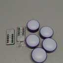 Riakrum 4 Pieces Pumpkin Lights with Remote and Timer LED Pumpkin Lights Battery Operated Jack O Lantern Bright Flameless Candles for Halloween Thanksgiving(Purple)