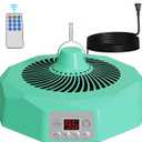 Nexum 400W Chicken Coop Heater with Thermostat & Light- Safe Pet House Heater for Dog, Chicks, Reptiles & Cats - Auto Shut-Off Protection, Remote Control & Steady Temperature (Green)