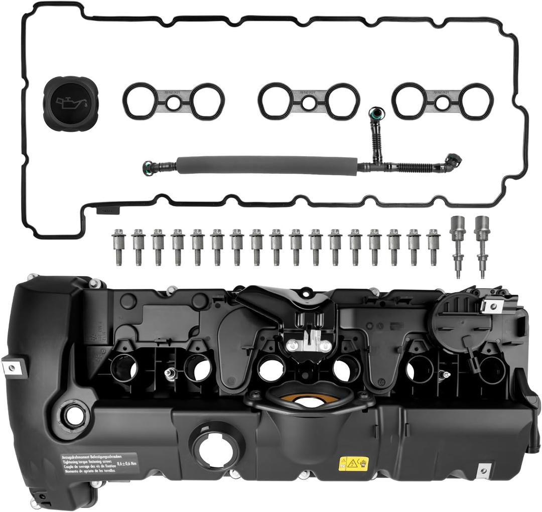 Engine Valve Cover Fits for 2008-2011 528i L6 3.0L, 2007-2013 328i