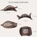 8 Pack Flat Hair Clips for Women, Matte Flat Claw Clips for Thick & Thin Hair No-Slip Strong Hold Hair Barrettes, French Duckbill Styling Accessories for Women