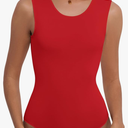 Cute Sleeveless Tank Tops Bodysuit for Women Crew Neck Casual 2026 Summer Tops, Size: XL