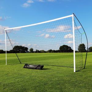 QuickPlay Kickster 16x7 Ultra Portable Soccer Goal for Backyard, U13+ | Sets up in under 2 min, Weatherproof & durable, Packs into carry bag, Family & yard games, Builds soccer skills