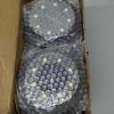Flacchi Solar Lights Outdoor Waterproof - 2-in-1 Solar Powered Ground Lights Outdoor Solar Disk Light Landscape Light for Deck Step Patio Yard Pathway Walkway Driveway Garden (Cool White, 12 Pack)