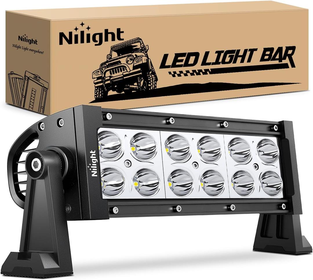 Nilight 36W LED Light Bar Spot LED Lights Led Bar Driving Fog Light Off Road Lights