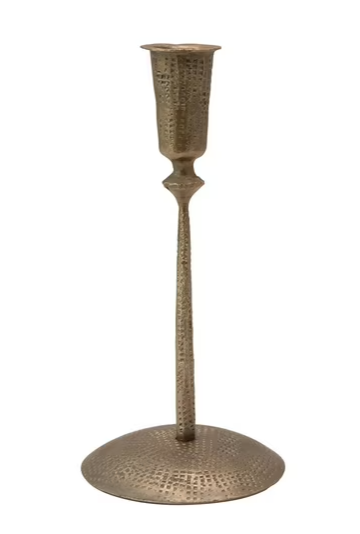 Creative Co-Op Hand-Forged Metal Taper, Antique Brass Finish Candle Holder Creative Co-Op Hand-Forged Metal Taper, Antique Brass Finish Candle Holder