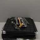 2 Tier Large Cat Cage Crate DIY Pet Playpen Detachable Dense Metal Wire Ferret Cage Indoor Cat Kennels for Kitten Puppy Bunny Exercise (Black, 27.56 x 27.56 x 27.56 Inches)