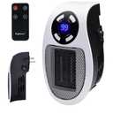 Brightown Wall Plug In Heater 450W, Portable Outlet Heater with Remote, Clear LED Display, Small Wall Heaters for Indoor Use with Adjustable Thermostat and 12H Timer for Bathroom Room Office