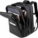 Large Capacity Personal Item Backpack, Underseat Carry On Hand Luggage, Flight Approved Cabin Bag for Business Travel and Airplane Use (Fits 15.6 Inch Laptop, Black)