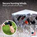 Pinnacle Mercantile 60 Pack Tent Stakes Metal Garden Edging Fence Hooks Pegs Christmas Decoration Stakes Made USA 9 inches Long