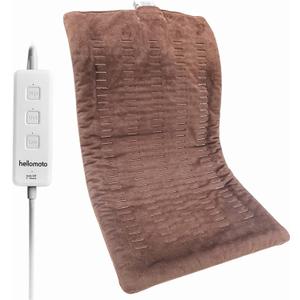 Weighted Heating Pad, 1.5lb Electric Heating Pad for Back Pain and Cramps Relief, 12'' x 24" Hot Heat Pad with 3 Heat Settings | Auto-Off