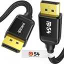 Silkland DisplayPort 2.1 Cable, DP 2.0 Cable 6FT [16K@60Hz, 8K@120Hz, 4K@240Hz 165Hz 144Hz, 2K@360Hz] 80Gbps HDR, HDCP DSC 1.2a, Video Display Port 2.1 Cord Compatible FreeSync G-Sync Gaming Monitor