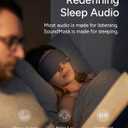 Sleenova Sleep Eye Mask with Bluetooth Headphones - Side Sleeper Optimized with Integrated Offline Audio for Phone-Free Use - 3 Modes for Rest, Nap & Travel