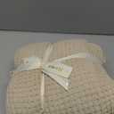 Amlie Home Chenille Throw Blanket, Soft Cozy Waffle Throw for Couch & Sofa, Warm Yet Lightweight, Breathable All-Season Throws for Women Men, Housewarming, Birthdays, 50"x60", Beige