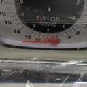 Taylor Analog Kitchen Scale Mechanical Food Scale, 22 lb Capacity, Multicolor