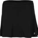 SOFIBELLA UV Staples 14 in Womens Tennis Skirt (Black, XS)