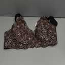 COCOMARTS Jelly Bras for Women No Underwire Scalloped Push Up Wireless Bralettes Seamless Soft Comfort Everyday Tshirt Bra (Medium, Black Leopard)