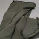 NEXHOME PRO Boho Throw Pillow Covers for Couch Set of 2 20"x20", Handmade Decorative Linen Pillow Covers Shams for Sofa, Living Room, Farmhouse Fringed Cushion Covers, Olive Green (NO Insert)