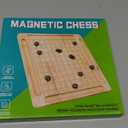 Magnet Game,Magnetic Chess Game,Table Top Magnetic Chess Fun Family Games for Kids and Adults,Magnetic Rocks Game Puzzle Toy Family Party Strategy Game for Boys and Girls, Wood