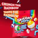 SKITTLES POP'd Originals Freeze Dried Candy, Resealable Bag, 5.5 oz | Crunchy freeze dried candy rainbow bites, crunchy fruity flavor candies for snack time and movie nights, party, goodie bags (EXP 10/01/26)