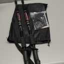 TheFitLife Nordic Walking Trekking Poles - 2 Sticks with Anti-Shock and Quick Lock System, Telescopic, Collapsible, Ultralight for Hiking, Camping, Mountaining, Backpacking, Walking, Trekking (Black)