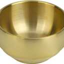 Paper Clip Holder Container & Organizer Dispenser,Stainless Steel Desk Storage Bowl Desktop Decor Office Accessories for Binder Clips Bobby Pins Thumbtacks Jewelry (Golden)