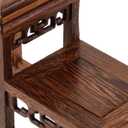 2 Tier Wing Wood Vase Display Stand Asin Vintage Floral Figurine Riser for Vases, Statues, Bonsai, Collectibles, Home Decorative Shelf