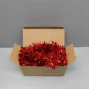 CCINEE Christmas Tinsel Garland, 33 Ft Red Garland with 100 Multicolored Battery Operated LED String Lights for Christmas Tree Decoration Wedding Party Supplies