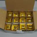 Gold Lanterns Decorative Indoor: 24 Pcs Mini Lanterns for Wedding Table Centerpieces Small Battery Powered LED Lights Bulk for Party Christmas Decor