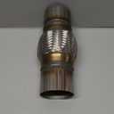 Exhaust Flex Pipe Universal Type 100% Stainless Steel For Heavy Duty and Cars (1 PC, 2.5X4X8)