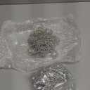 Sasylvia 12 Pcs LED Disco Ball Necklaces Light up Bead Necklaces 70s Disco Party Favors Glow in The Dark Bead Jewelry Costume Accessories for New Year Party Dance Supplies (Silver)